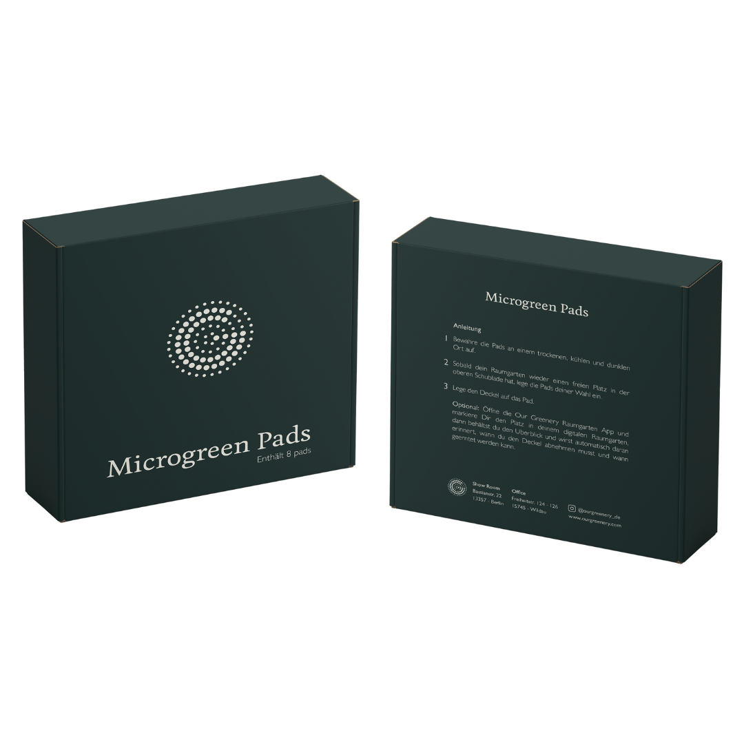 Tampons Microgreen - Pure Set de 8 - Chou rouge